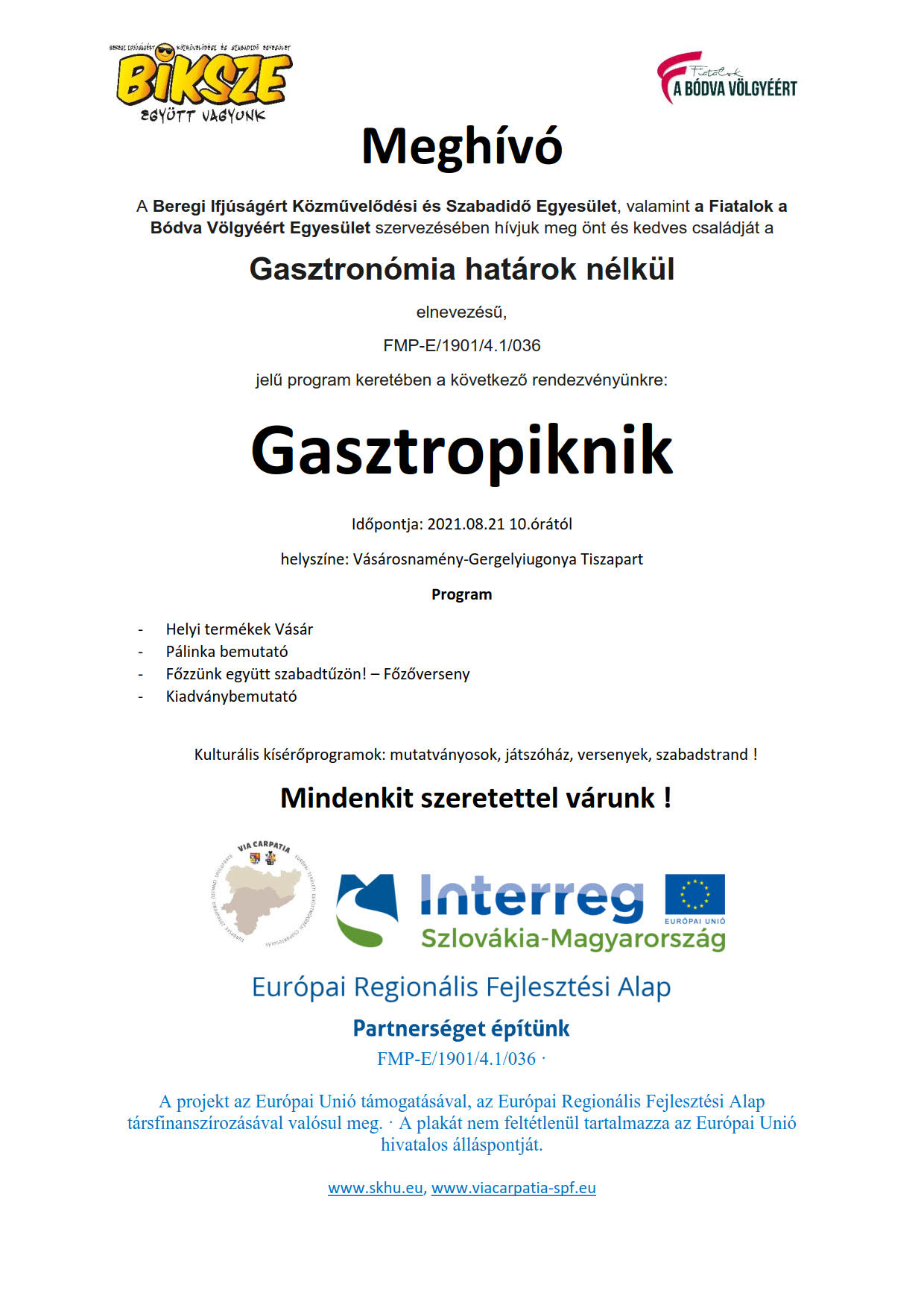Meghivo Gasztropiknik